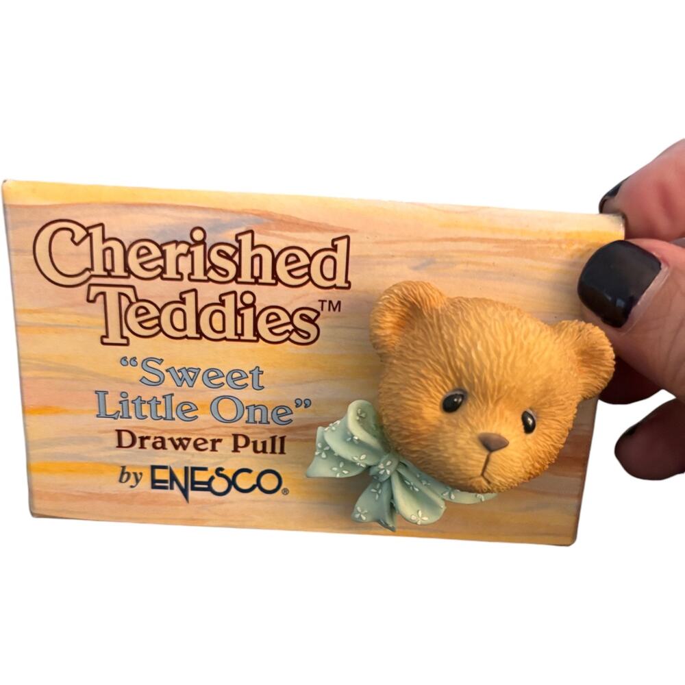 Enesco Cherished Teddies Sweet Little One Baby Drawer Pulls, 1996, Set of 3